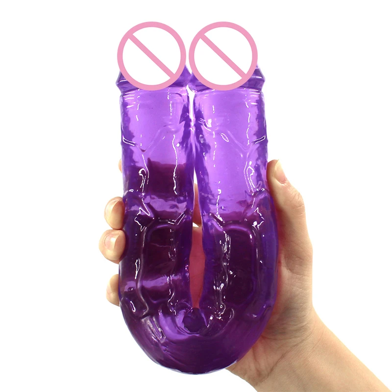 Double Head Dildo Big Dick for Women Oversized Thick Dummy Penis Can Be Used on Both Ends Lesbian Sex Toys Adult Game Products