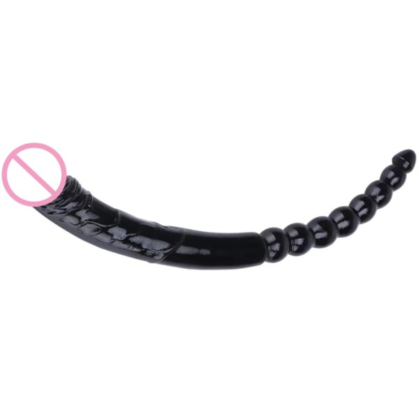 Double Ended Soft Jelly Dildo Vaginal Anal Plug Massager Anus Beads Super Long Artificial Penis Masturbators Toys for Adults