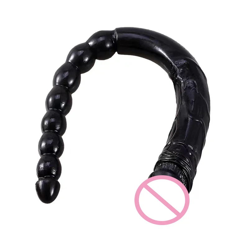 Double Ended Soft Jelly Dildo Vaginal Anal Plug Massager Anus Beads Super Long Artificial Penis Masturbators Toys for Adults