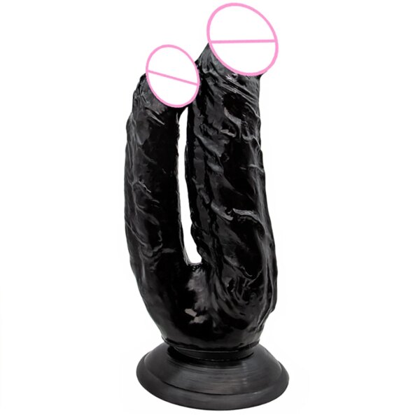 Double head Realistic Dildo Long Anal Plug for Women Men Couple Ended Flexible Big Penis Adult Sex Toy for Lesbian Sex Products