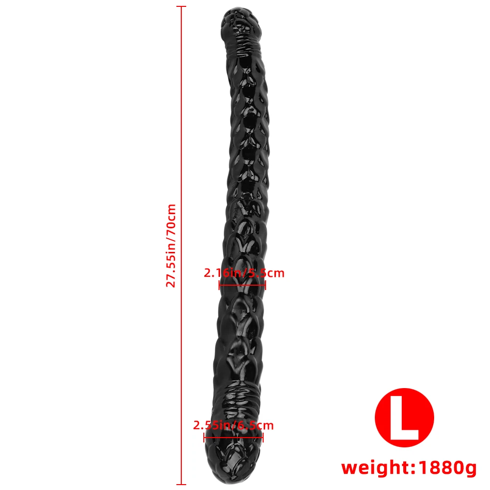 70cm Realistic Double Head Dildo Big Long Huge Vagina Anal Plug Masturbator Soft Couples Sex Toys for Men Women Lesbian Gay 18+