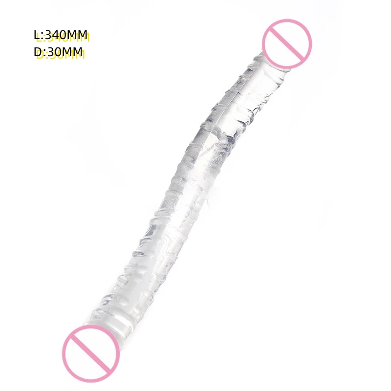 Double Head Realistic Dildo Long Anal Play Ended Dildo Flexible Big Penis Adult Sex Toys For Women Couples Lesbian Masturbators