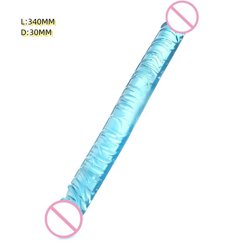 Double Head Realistic Dildo Long Anal Play Ended Dildo Flexible Big Penis Adult Sex Toys For Women Couples Lesbian Masturbators