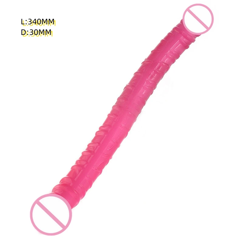 Double Head Realistic Dildo Long Anal Play Ended Dildo Flexible Big Penis Adult Sex Toys For Women Couples Lesbian Masturbators