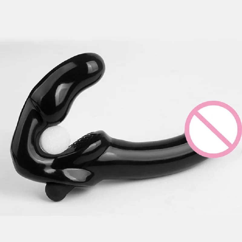 Strapless Strap-on G-spot Vibrator Double Ended Dildo Sex Lesbian Women Toys, Vibration Remote for Lesbian Anal Play Adult Toys