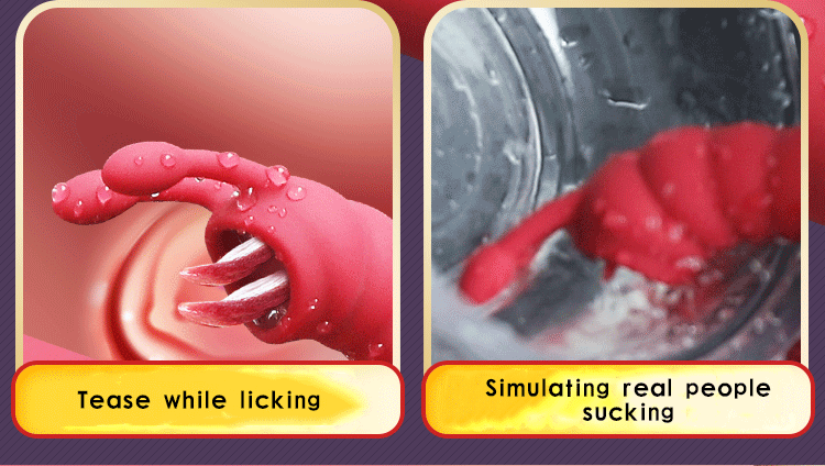 3 IN 1 Double Tongue Licking Nipple Vibrator Heating G Spot Clitoris Stimulator Vaginal Anal Orgasm Dildo Sex Toy For Women