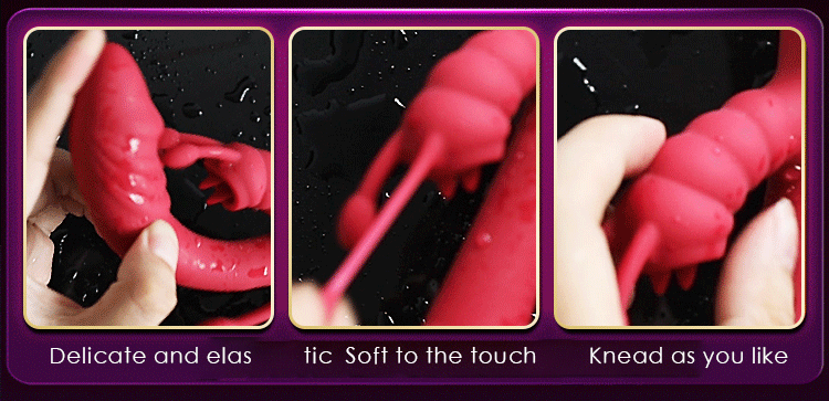 3 IN 1 Double Tongue Licking Nipple Vibrator Heating G Spot Clitoris Stimulator Vaginal Anal Orgasm Dildo Sex Toy For Women