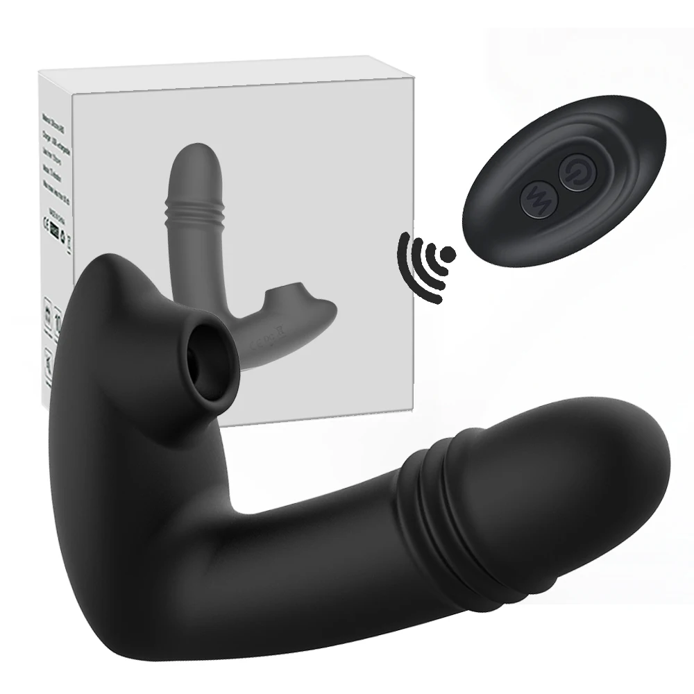 Remote Vibrator Telescopic Sucking Vagina G Spot Massager Clitoris Stimulator Female Masturbators Dildo For Women Sex Toys