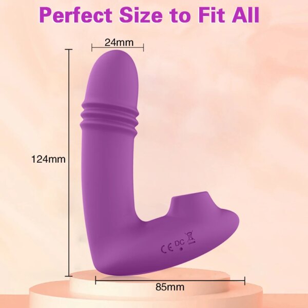 Remote Vibrator Telescopic Sucking Vagina G Spot Massager Clitoris Stimulator Female Masturbators Dildo For Women Sex Toys