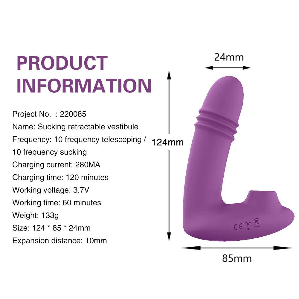 Remote Vibrator Telescopic Sucking Vagina G Spot Massager Clitoris Stimulator Female Masturbators Dildo For Women Sex Toys