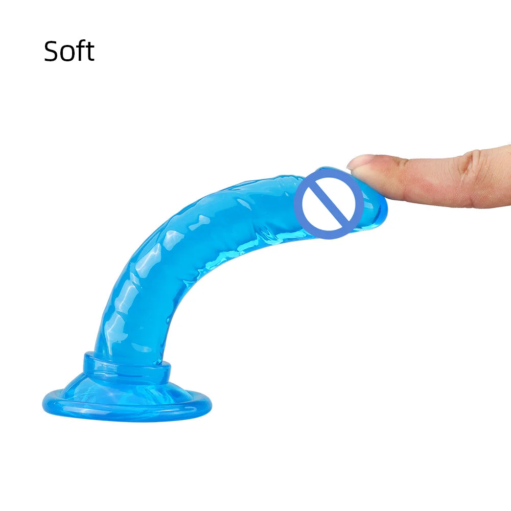 Realistic Mini Jelly Dildo Silicone Penis with Suction Cup G Spot Butt Plug Anal Toys Sex Toys for Women Female Masturbation
