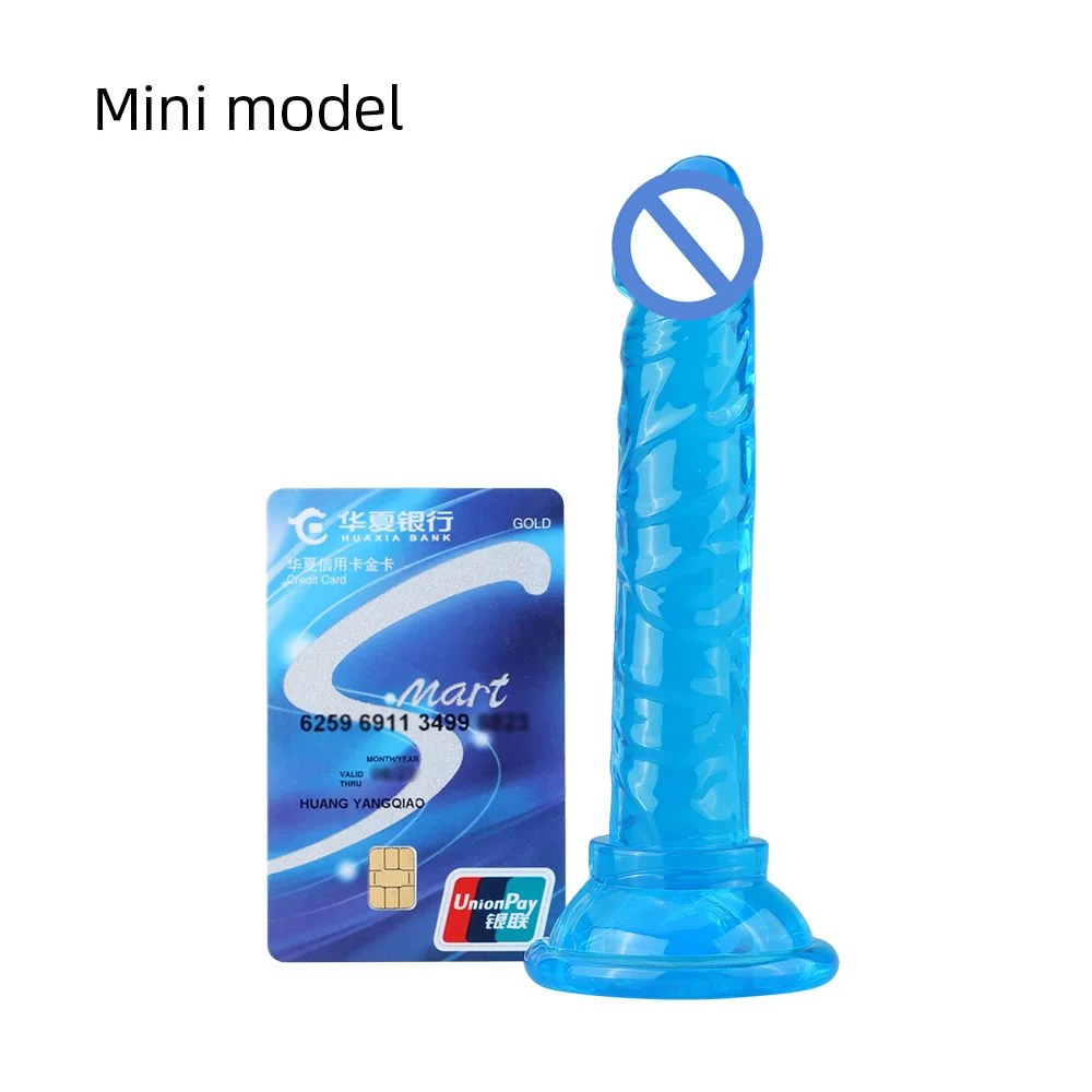 Realistic Mini Jelly Dildo Silicone Penis with Suction Cup G Spot Butt Plug Anal Toys Sex Toys for Women Female Masturbation