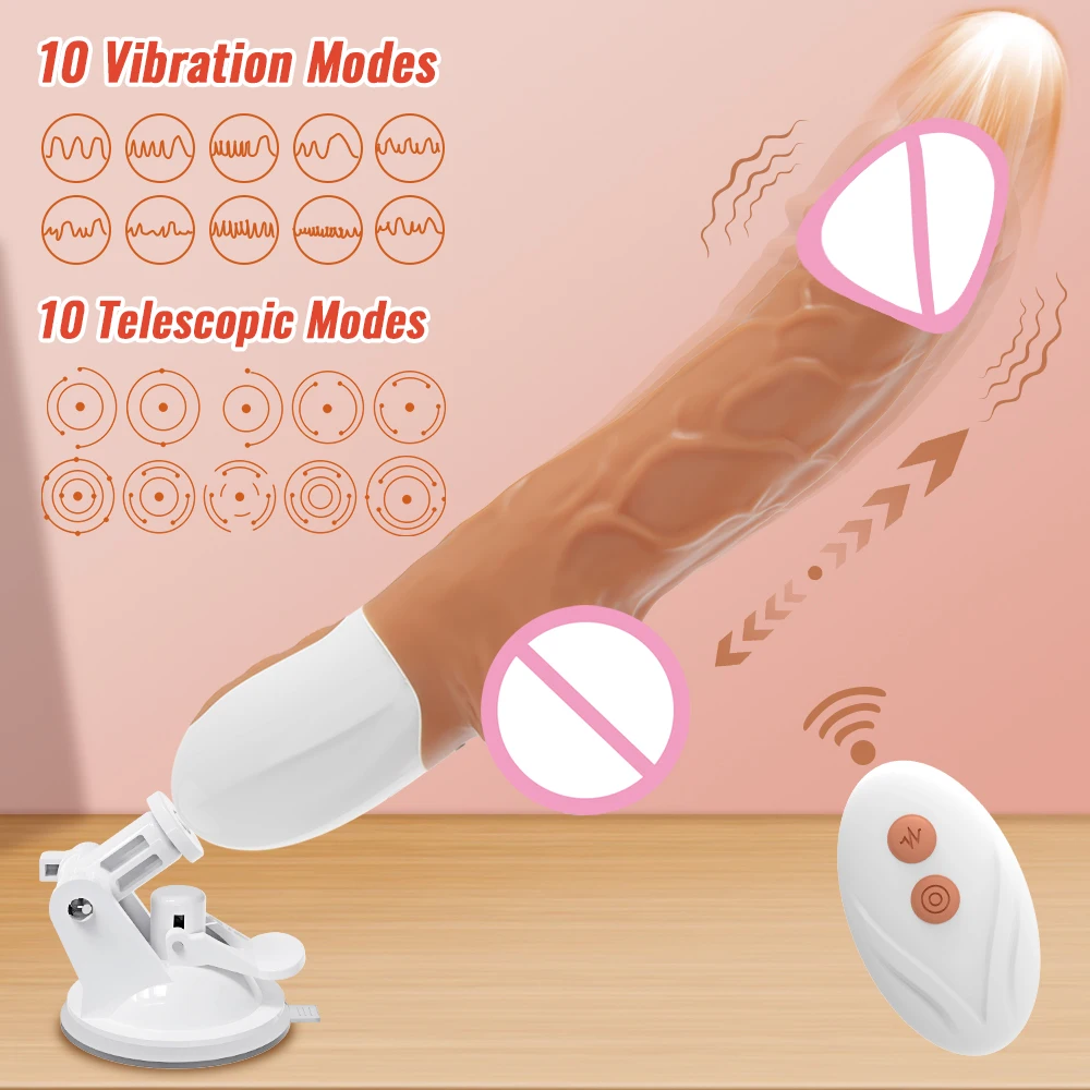 Sex Machine Telescopic Dildo Vibrator Automatic Thrust Massager Female G-spot Vaginal Stimulation Masturbation Tools for Women Sex Machine Telescopic Dildo Vibrator Automatic Thrust Massager Female G-spot Vaginal Stimulation Masturbation Tools for Women