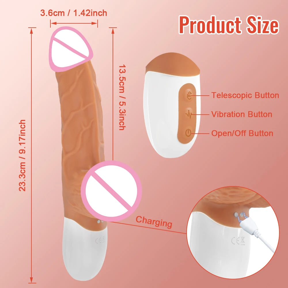 Sex Machine Telescopic Dildo Vibrator Automatic Thrust Massager Female G-spot Vaginal Stimulation Masturbation Tools for Women Sex Machine Telescopic Dildo Vibrator Automatic Thrust Massager Female G-spot Vaginal Stimulation Masturbation Tools for Women
