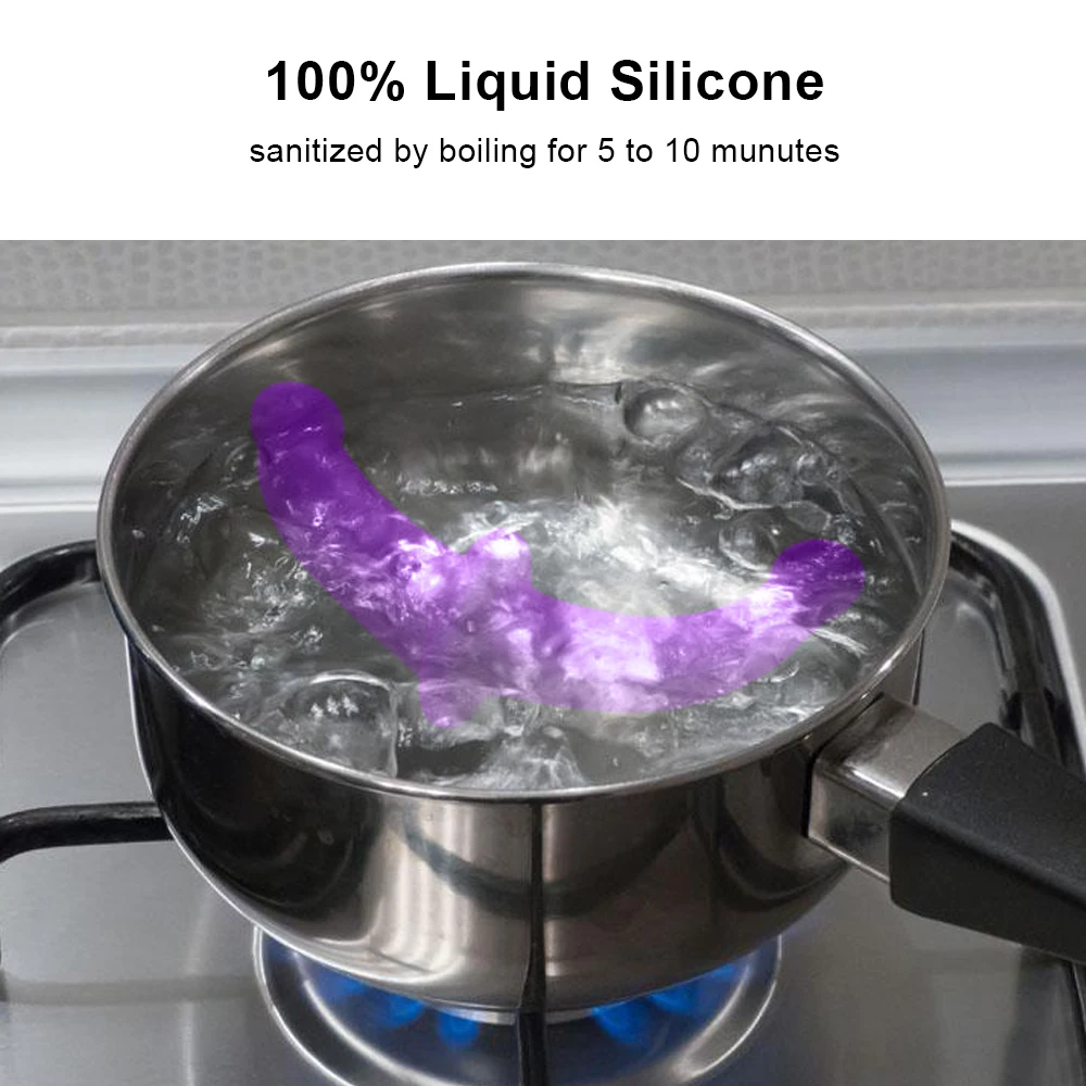 Strapless Strap-on Realistic Silicone Dildo for Anal Vagina Stimulation Double Side Adult Sex Toy for Male Female Lesbian Couple Strapless Strap-on Realistic Silicone Dildo for Anal Vagina Stimulation Double Side Adult Sex Toy for Male Female Lesbian Couple