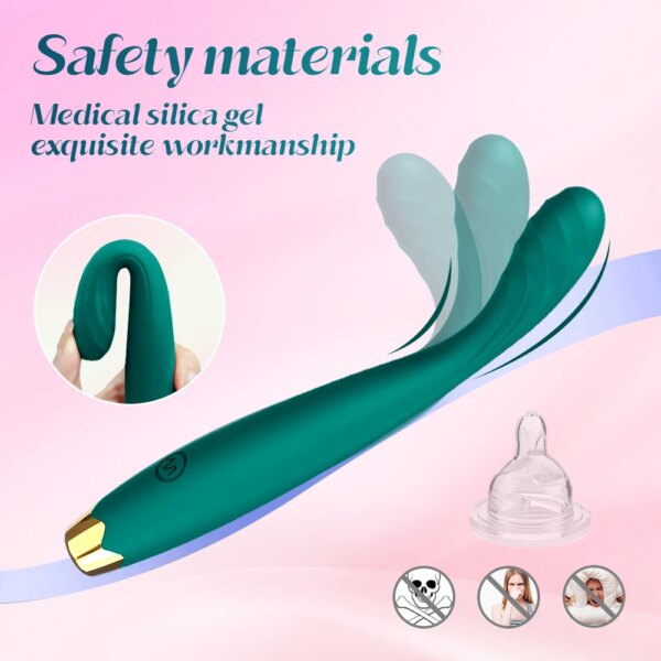 Beginner G-Spot Vibrator for Women 8 Seconds to Orgasm Finger Nipple Clitoris Stimulator Dildo Vagina Massager Sex Toy for Adult
