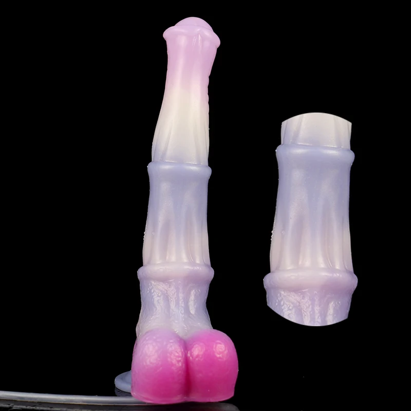 YOCY Realistic Horse Dildo Ejaculating Stimulaotr Adult Toy For Men Cock Dick With Sucker Silicone Fantasy Animal Penis Sex Shop