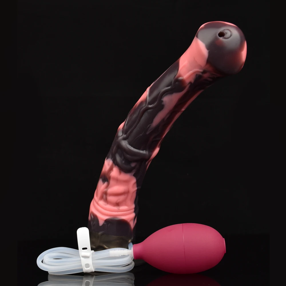 FAAK Long Ejaculation Dildo Large Fantasy Horse Squirting Penis With Suction Cup Size S M L Silicone Anal Plug Sex Toys Shop
