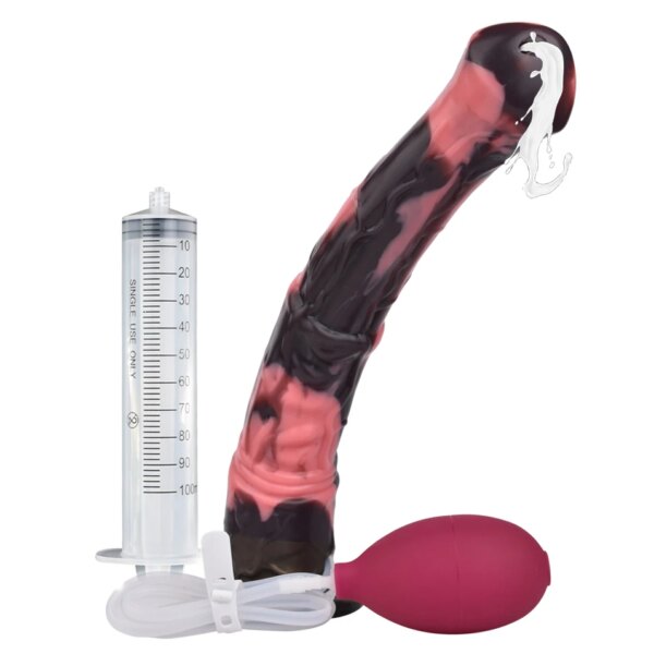 Long Ejaculation Dildo Large Fantasy Horse Squirting Penis With Suction Cup Size S M L  Silicone Anal Plug Sex Toys Shop