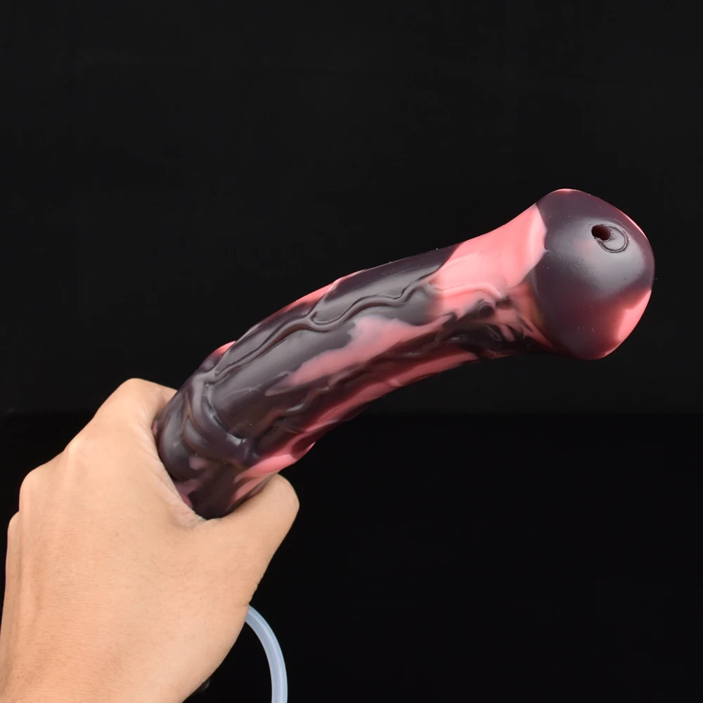 FAAK Long Ejaculation Dildo Large Fantasy Horse Squirting Penis With Suction Cup Size S M L Silicone Anal Plug Sex Toys Shop