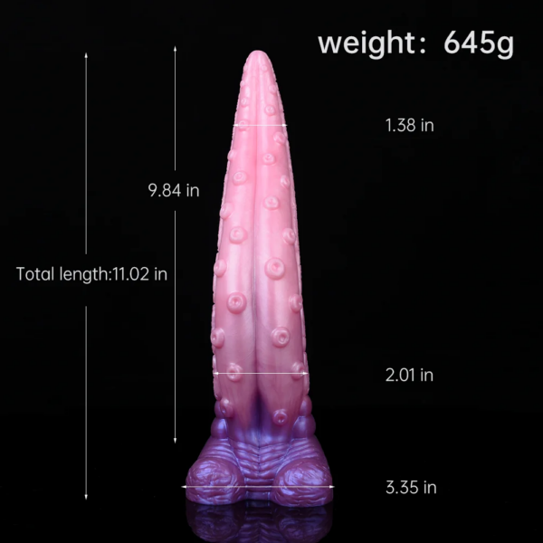 Silicone Fantasy  Pink Tongue Anal Plug g-spot Stimulate S Shape Dildo With Sucker Bumpy Massage Sex Toys For Women Men