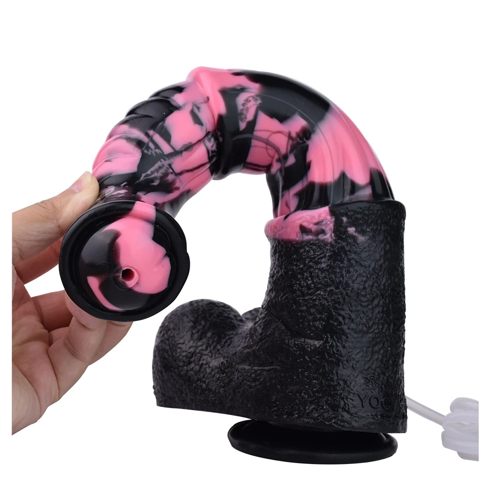 FAAK Silicone Fantasy Ejaculation Dildo Size M L 35cm Long squirting Horse penis With Sucker Spray Liquid Function Sex Toys FAAK Silicone Fantasy Ejaculation Dildo Size M L 35cm Long squirting Horse penis With Sucker Spray Liquid Function Sex Toys