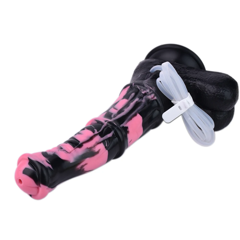 FAAK Silicone Fantasy Ejaculation Dildo Size M L 35cm Long squirting Horse penis With Sucker Spray Liquid Function Sex Toys FAAK Silicone Fantasy Ejaculation Dildo Size M L 35cm Long squirting Horse penis With Sucker Spray Liquid Function Sex Toys