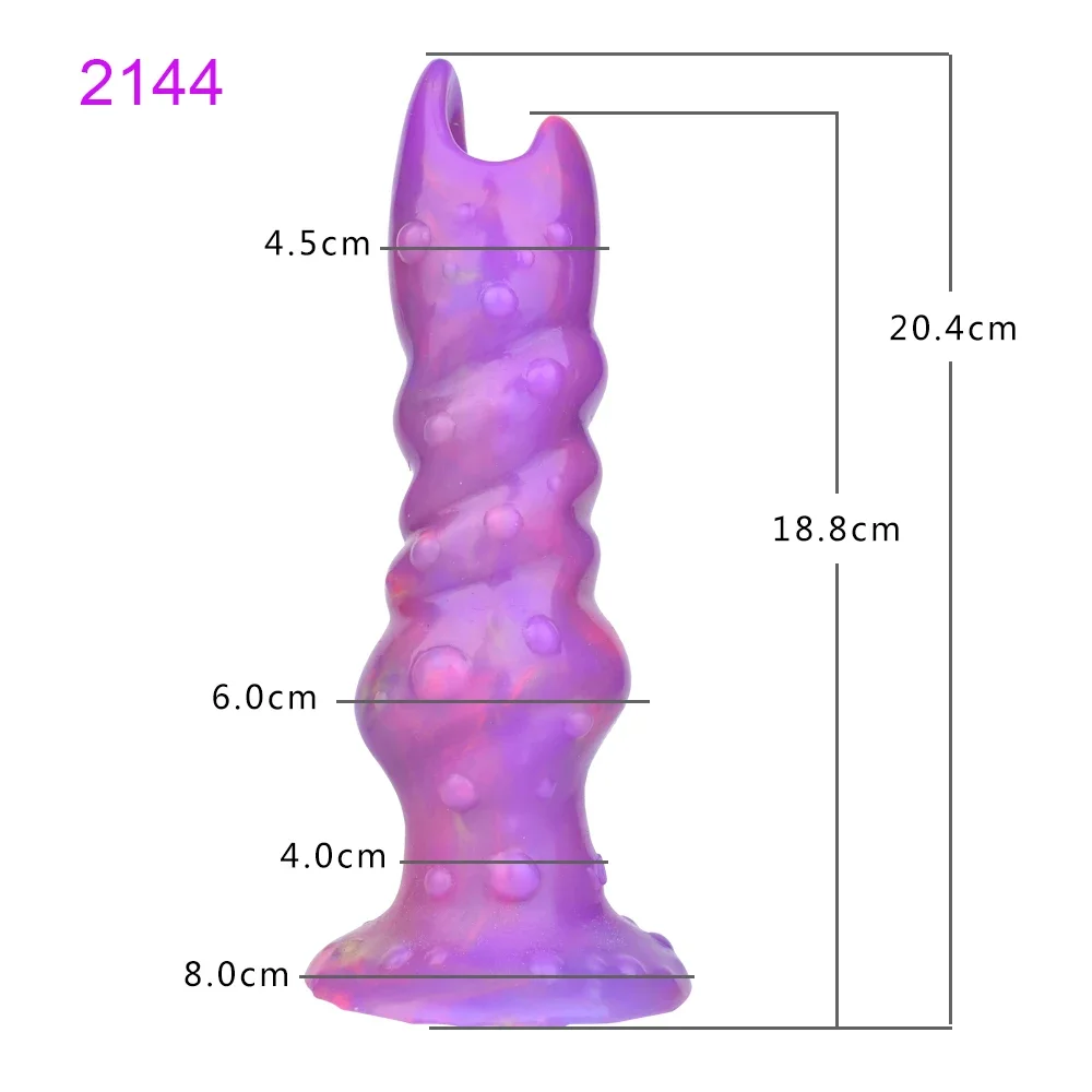 FAAK Fantasy Pneumatic Luminous Ovipositor Anal Sex Toys Dragon Dog Knot Dildos Silicone Butt Plug Adult Game Masturbators