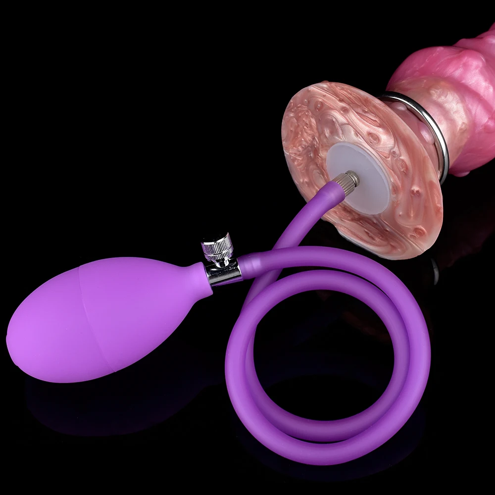 FAAK Fantasy Pneumatic Ovipositor Anal Beads Dragon Dog Knot Dildos Silicone Butt Plug Adult Game Masturbators For Women Men