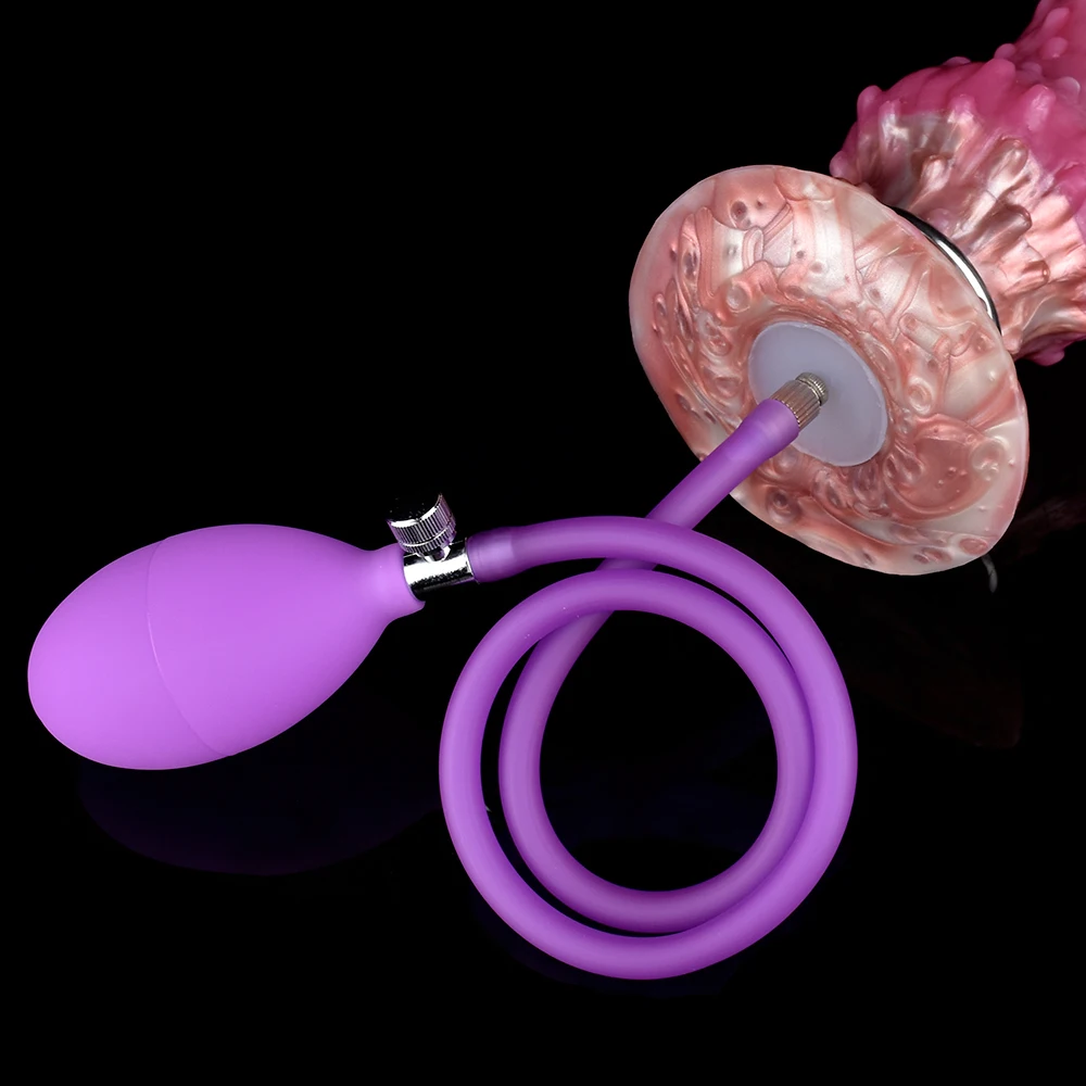 FAAK Fantasy Pneumatic Ovipositor Anal Beads Dragon Dog Knot Dildos Silicone Butt Plug Adult Game Masturbators For Women Men