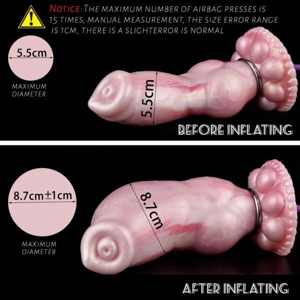 Silicone Inflatable Anal Plug Dilator Sex Toys For Man/Woman Anal Expansion Fantasy Knot Dildo Enlargement Male Masturbator
