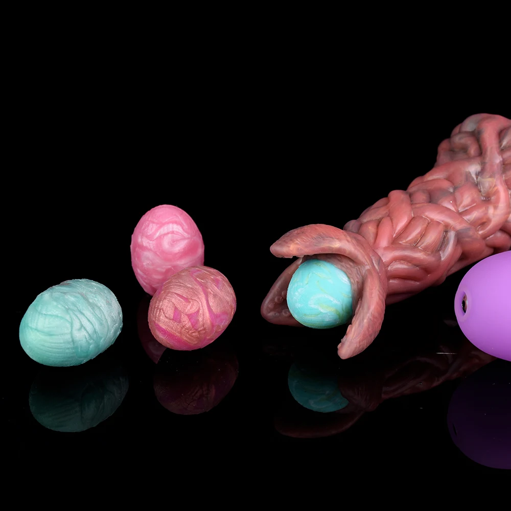 FAAK Fantasy Pneumatic Ovipositor Silicone Vaginal Balls Anal Sex Toys Lay Eggs Dildos Butt Plug Adult Games Masturbators