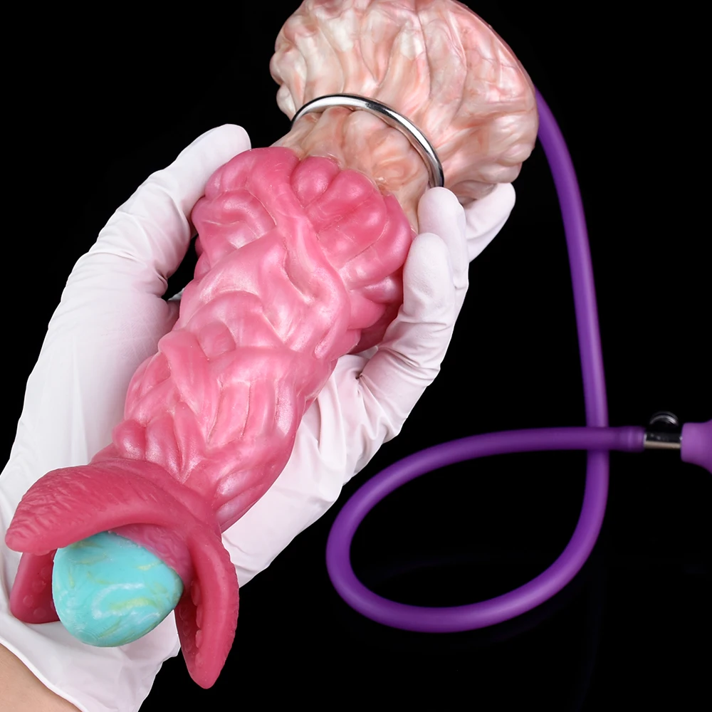 FAAK Fantasy Pneumatic Ovipositor Silicone Vaginal Balls Anal Sex Toys Lay Eggs Dildos Butt Plug Adult Games Masturbators