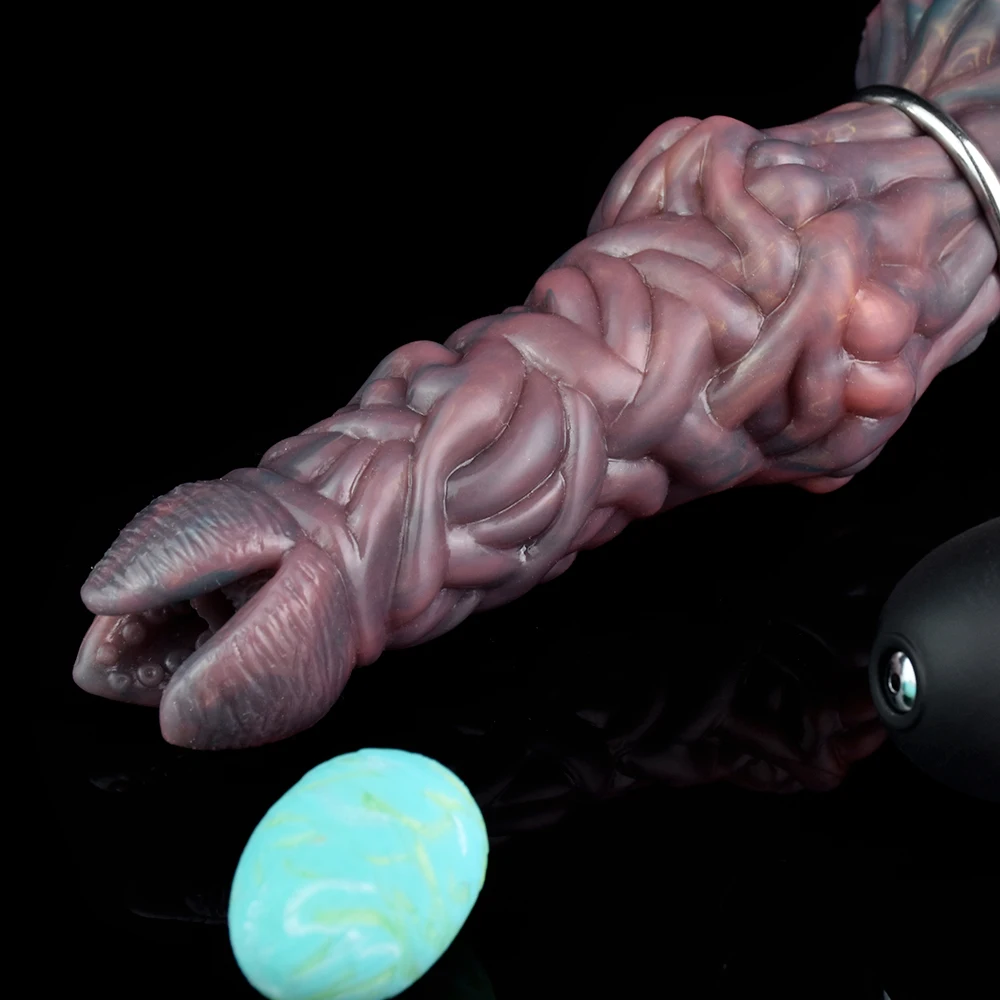 FAAK Fantasy Pneumatic Ovipositor Silicone Vaginal Balls Anal Sex Toys Lay Eggs Dildos Butt Plug Adult Games Masturbators