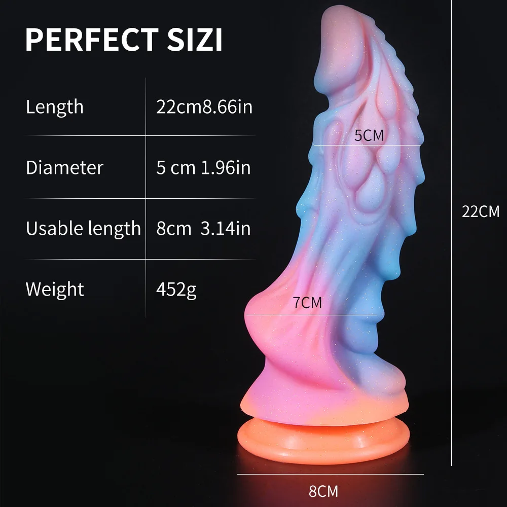 Hot Selling Dragon Dildos For Women Big Monster Dildo Animal Phallus Alien Fantasy Dildo Anal Toys Thick Luminous Dildo Sex Shop