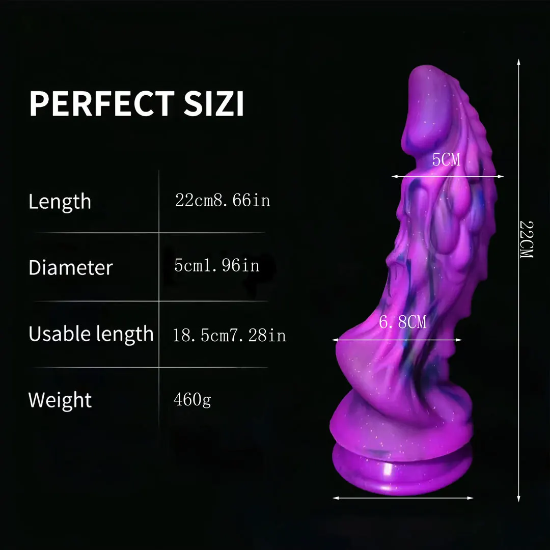 Hot Selling Dragon Dildos For Women Big Monster Dildo Animal Phallus Alien Fantasy Dildo Anal Toys Thick Luminous Dildo Sex Shop