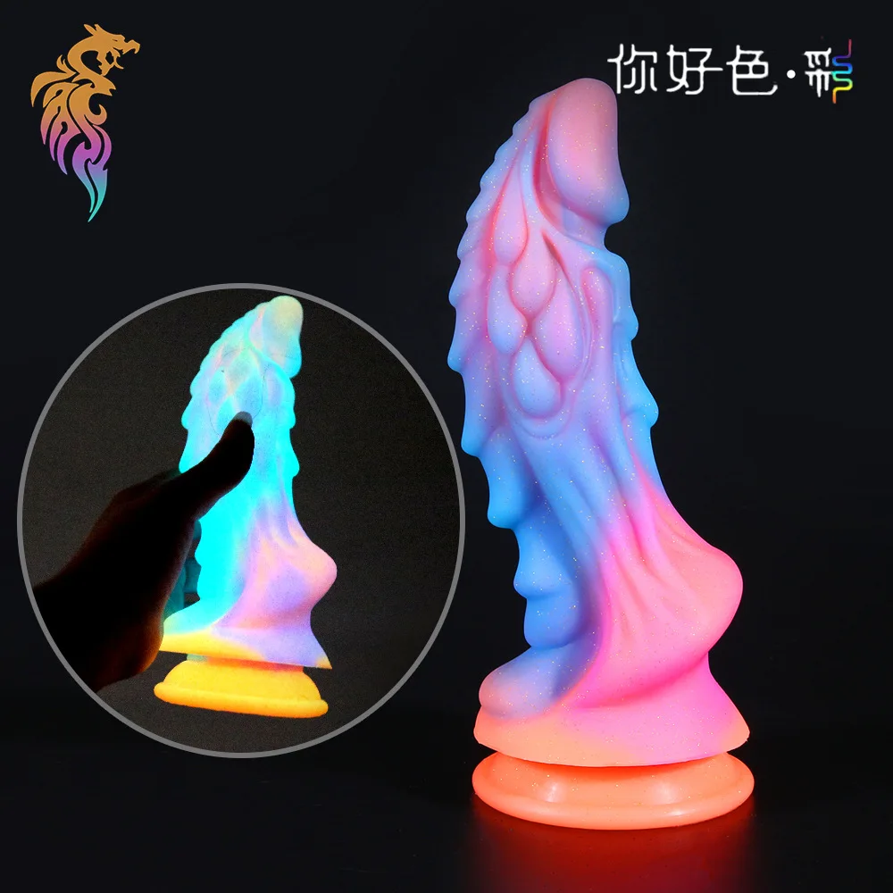 Hot Selling Dragon Dildos For Women Big Monster Dildo Animal Phallus Alien Fantasy Dildo Anal Toys Thick Luminous Dildo Sex Shop