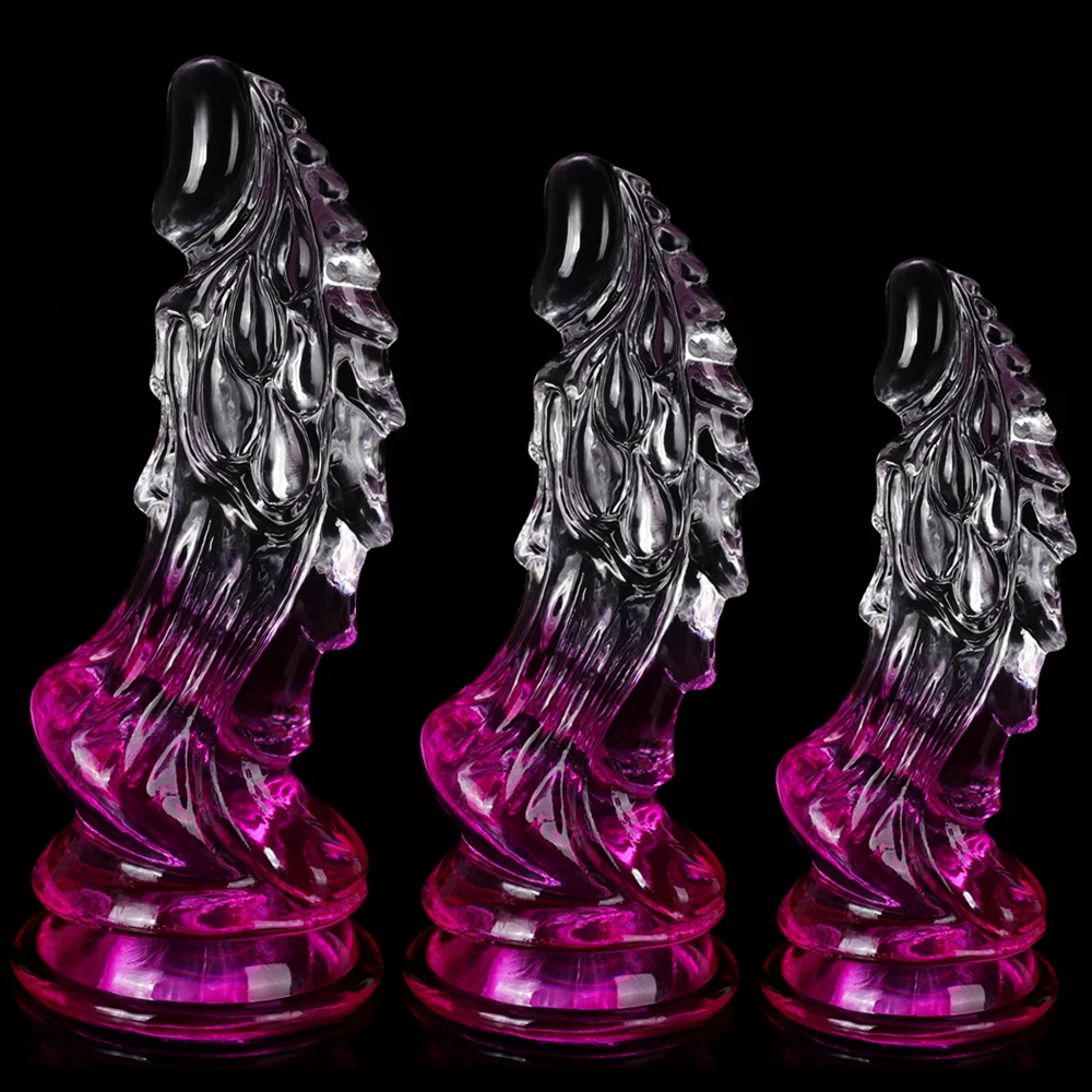 Hot Selling Dragon Dildos For Women Big Monster Dildo Animal Phallus Alien Fantasy Dildo Anal Toys Thick Luminous Dildo Sex Shop