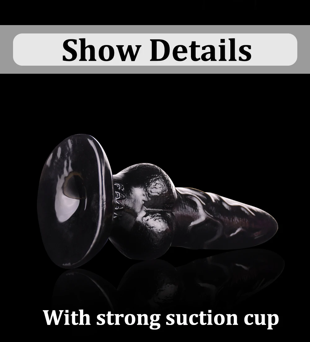 QKKQ Fantasy Huge Knot Dog Dildo Anal Plug Sex Toys Animal Penis Man And Woman Butt Vagina Masturbate Cock Adult Sex Store 18+