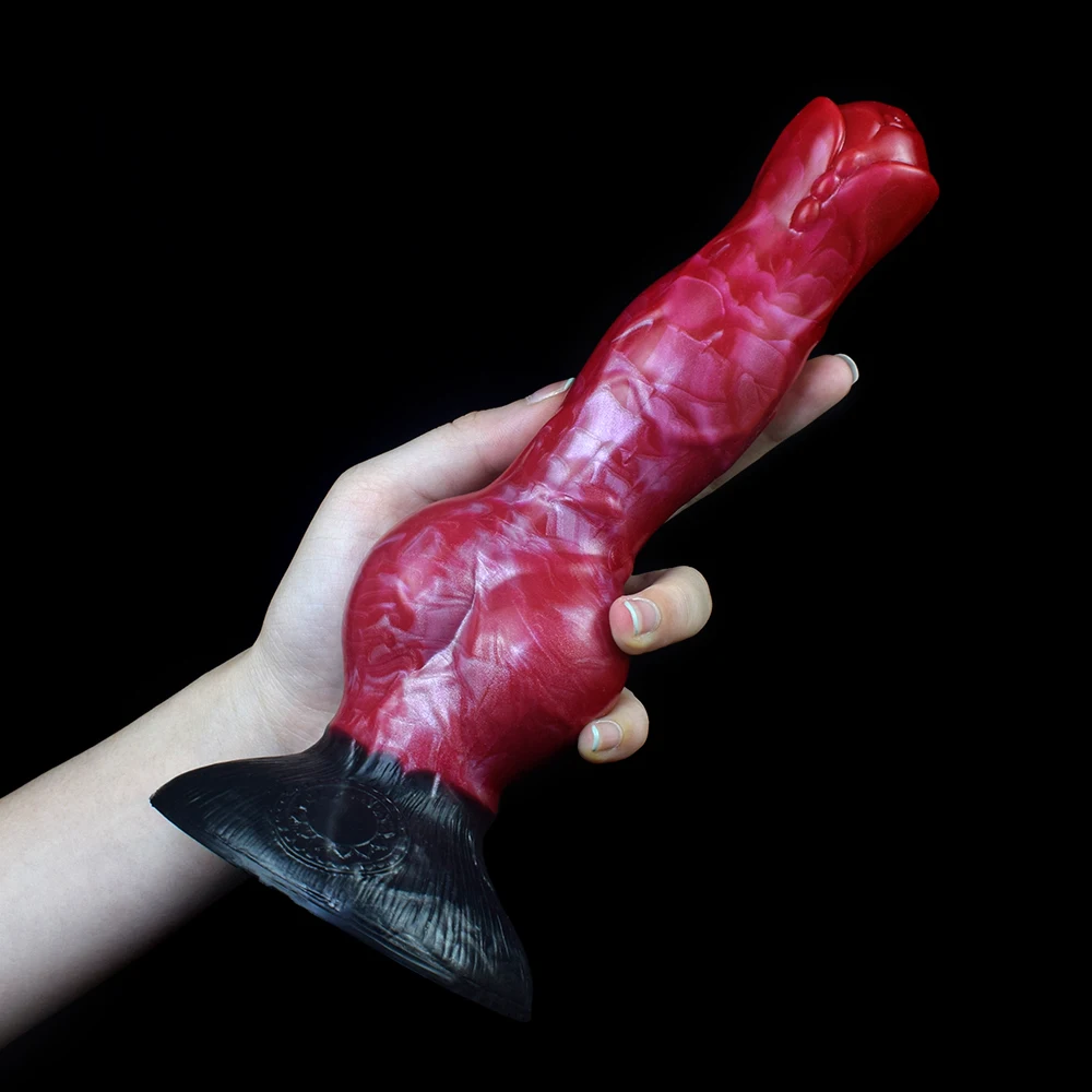LUUK Dog Knot Ejaculation Fantasy Dildo with Strong Sucker Squriting Animal Penis Anus Butt Plug Sex Product Adult Fisting Game