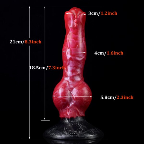 Dog Knot Ejaculation Fantasy Dildo with Strong Sucker Squriting Animal Penis Anus Butt Plug Sex Product Adult Fisting Game