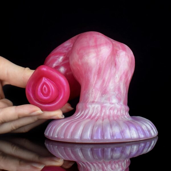 Sex Toys Fantasy Huge Dog Dildo Man And Woman Gay Masturbators Animal Big Knot Penis Adult Supplies 3 Sizes Anal Plug 18