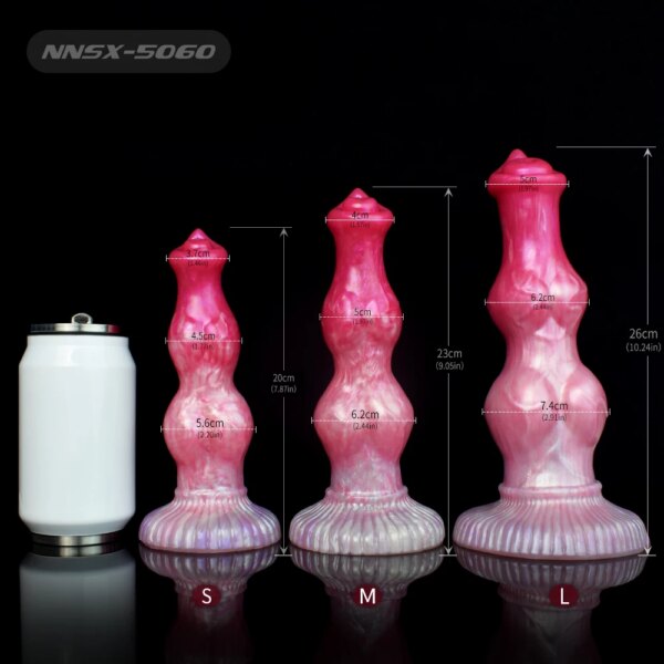 Sex Toys Fantasy Huge Dog Dildo Man And Woman Gay Masturbators Animal Big Knot Penis Adult Supplies 3 Sizes Anal Plug 18