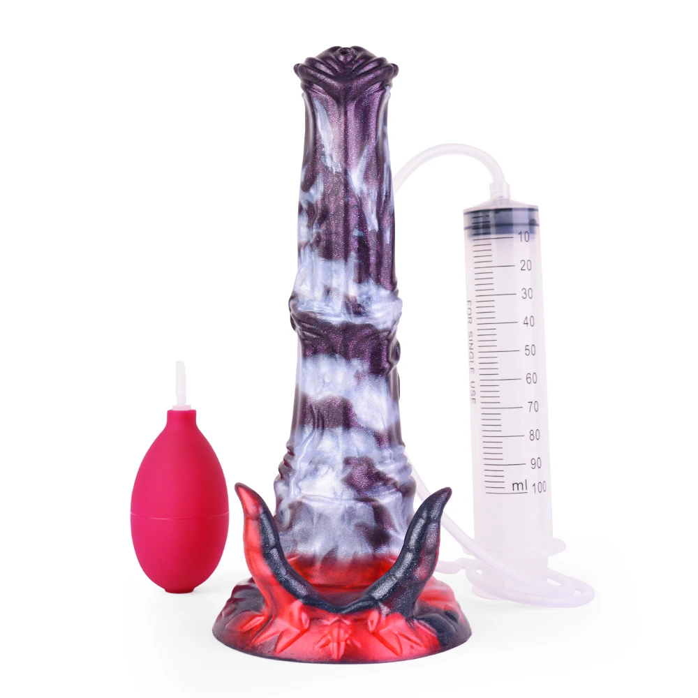 FAAK Fantasy Horse Knot Ejaculation Dildo Silicone Squirting Penis Multi Color Large Anal Plug Sex Toys For Women Men Anal Plug FAAK Fantasy Horse Knot Ejaculation Dildo Silicone Squirting Penis Multi Color Large Anal Plug Sex Toys For Women Men Anal Plug
