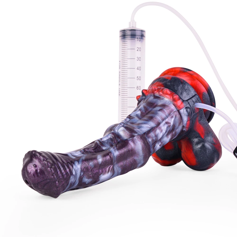 FAAK Fantasy Horse Knot Ejaculation Dildo Silicone Squirting Penis Multi Color Large Anal Plug Sex Toys For Women Men Anal Plug FAAK Fantasy Horse Knot Ejaculation Dildo Silicone Squirting Penis Multi Color Large Anal Plug Sex Toys For Women Men Anal Plug