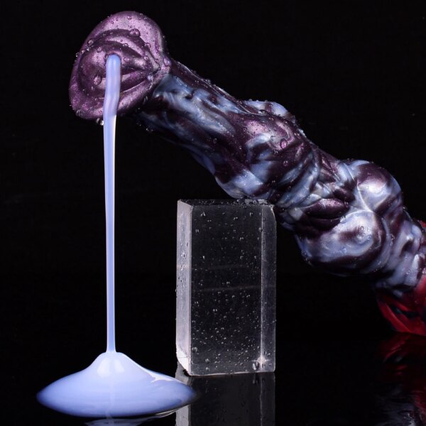 Fantasy Horse Knot Ejaculation Dildo Silicone Squirting Penis Multi Color Large Anal Plug Sex Toys For Women Men Anal Plug