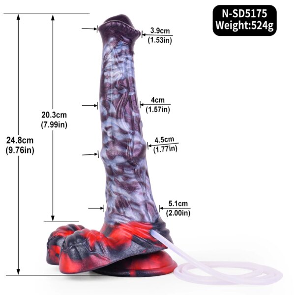 Fantasy Horse Knot Ejaculation Dildo Silicone Squirting Penis Multi Color Large Anal Plug Sex Toys For Women Men Anal Plug