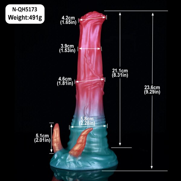 Silicone Horse Dildo With Sucker Multi Color Fantasy Dragon Penis Sex Toys For Women Female Masturbator Anal Plug
