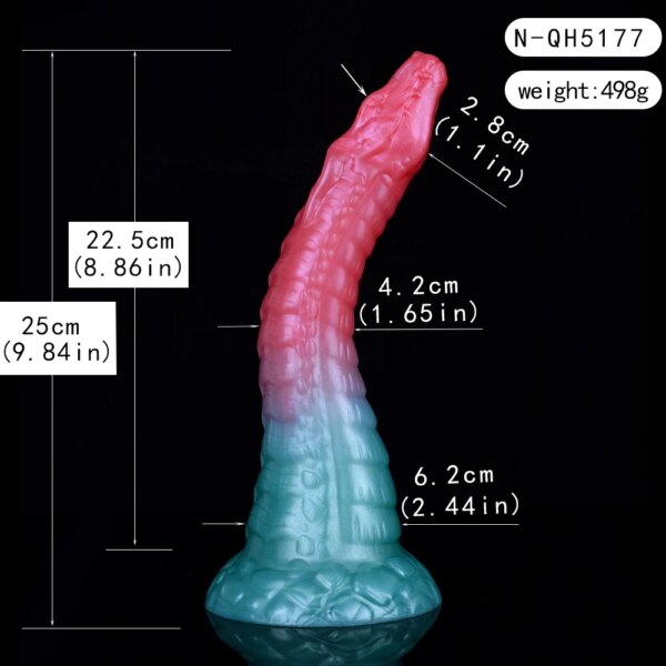 Silicone Horse Dildo With Sucker Multi Color Fantasy Dragon Penis Sex Toys For Women Female Masturbator Anal Plug