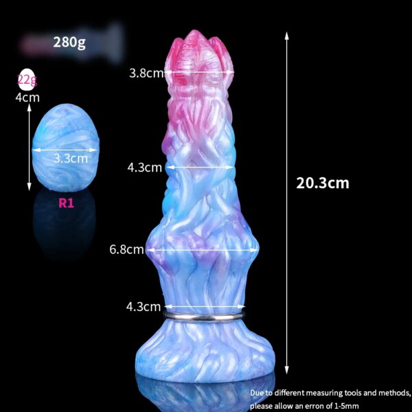 Inflatable Ovipositor Silicone Fantasy Dildo Pneumatic Lay Eggs Butt Plug Masturbator Vaginal Sex Toy For Women Men
